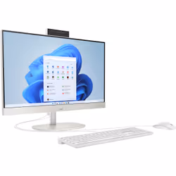 HP 24-cr0073nf i3-N300 8Go 256Go SSD Win11 Home Tout-en-un Blanc