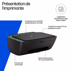 HP DeskJet 2923 Sans fil All-in-One Couleur Imprimante - Vue supplémentaire 3