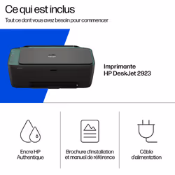 HP DeskJet 2923 Sans fil All-in-One Couleur Imprimante - Vue supplémentaire 4