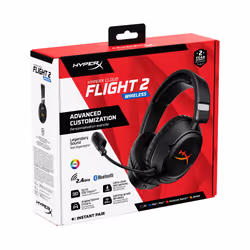 HyperX Cloud Flight 2 – Casque sans fil pour gaming (noir) - Vue supplémentaire 2