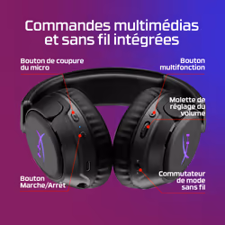 HyperX Cloud Flight 2 - Wireless Gaming Headset (White) - Vue supplémentaire 3