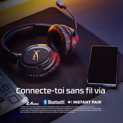 HyperX Cloud Flight 2 - Wireless Gaming Headset (White) - Vue supplémentaire 8