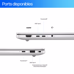 HP EliteBook G1a AMD Ryzen AI 7 PRO 360 14" PC portable Tactile 2.8K 64Go 1To SSD Win11 Pro Argent - Vue supplémentaire 4