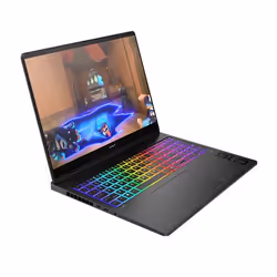 HP OMEN MAX Gaming Laptop 16-ah0006nf Intel Core Ultra 7 255HX Ordinateur portable 40,6 cm (16") WQXGA 32 Go DDR5-SDRAM 1 To SSD NVIDIA GeForce RTX 5070 Wi-Fi 7 (802.11be) Windows 11 Home Noir