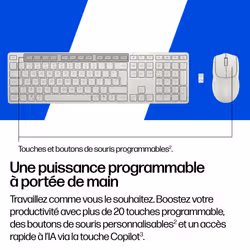 HP Ensemble clavier et souris hybride multi-appareils 495C - Vue supplémentaire 2