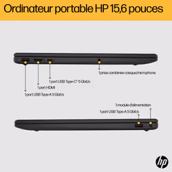 HP Laptop 15-fc0120nf AMD Ryzen™ 7 5825U 39,6 cm (15.6") Full HD 16 Go DDR4-SDRAM 512 Go SSD Argent