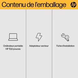 HP Laptop 15-fc0120nf AMD Ryzen™ 7 5825U 39,6 cm (15.6") Full HD 16 Go DDR4-SDRAM 512 Go SSD Argent