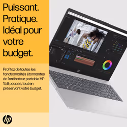 HP Laptop 15-fc0120nf AMD Ryzen 7 5825U 15.6" PC portable Full HD 16Go RAM 512Go SSD Argent - Vue supplémentaire 4