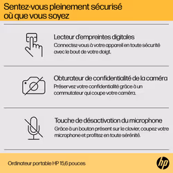 HP Laptop 15-fc0120nf AMD Ryzen 7 5825U 15.6" PC portable Full HD 16Go RAM 512Go SSD Argent - Vue supplémentaire 7