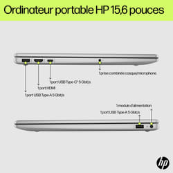 HP Laptop 15-fd0129nf Intel® Core™ i7 i7-1355U 39,6 cm (15.6") Full HD 16 Go DDR4-SDRAM 512 Go SSD Argent