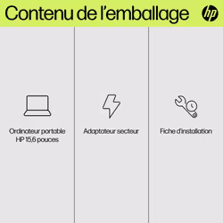 HP Laptop 15-fd0129nf Intel® Core™ i7 i7-1355U 39,6 cm (15.6") Full HD 16 Go DDR4-SDRAM 512 Go SSD Argent
