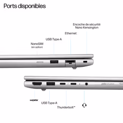 HP EliteBook 6 G1i AI Wolf Pro Security Edition Intel Core Ultra 5 225U PC portable 14" WUXGA 32Go RAM 1To SSD Wi-Fi 7 Win11 Argent - Vue supplémentaire 4
