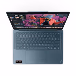 Lenovo Yoga Slim 7 14AKP10 Copilot+ PC AMD Ryzen AI 7 350 PC portable 14" WUXGA 32Go RAM 1To SSD Wi-Fi 7 Win11 Français Bleu - Vue supplémentaire 2