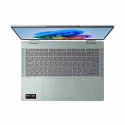 Lenovo IdeaPad 5 2-in-1 14AGP11 Copilot+ PC AMD Ryzen AI 7 445 Hybride (2-en-1) 35,6 cm (14") Écran tactile WUXGA 16 Go DDR5-SDRAM 512 Go SSD Wi-Fi 7 (802.11be) Windows 11 Home Français Vert, Gris - Vue supplémentaire 4