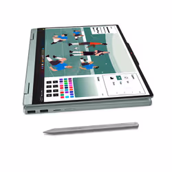 Lenovo IdeaPad 5 2-in-1 14AGP11 Copilot+ PC AMD Ryzen AI 7 445 Hybride (2-en-1) 35,6 cm (14") Écran tactile WUXGA 16 Go DDR5-SDRAM 512 Go SSD Wi-Fi 7 (802.11be) Windows 11 Home Français Vert, Gris - Vue supplémentaire 7