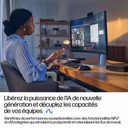 HP EliteDesk 8 Mini G1a Next Gen AI Wolf Pro Security Edition Copilot+ PC AMD Ryzen Al 7 350 32 Go DDR5-SDRAM 1 To SSD Windows 11 Pro Mini PC AI PC Noir - Vue supplémentaire 4
