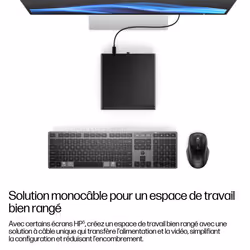 HP EliteDesk 8 Mini G1a Next Gen AI Wolf Pro Security Edition Copilot+ PC AMD Ryzen Al 7 350 32 Go DDR5-SDRAM 1 To SSD Windows 11 Pro Mini PC AI PC Noir - Vue supplémentaire 8
