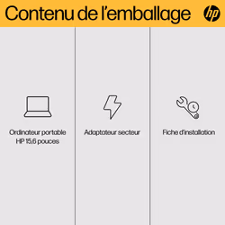 HP 15-fc0156nf AMD Ryzen 7 7730U PC portable 15.6" Full HD 32Go RAM 512Go SSD Wi-Fi 6 Win11 Argent - Vue supplémentaire 5