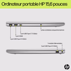HP Laptop 15-fd1017nf PC portable 512Go SSD Wi-Fi 6 Win11 Argent - Vue supplémentaire 5
