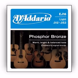 D'Addario EJ16, Guitare, Acier, Acoustique, 6 pièce(s)