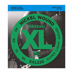 D'Addario EXL220TP, Guitare, Acier, Basse, 4 pièce(s)