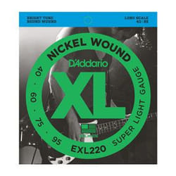 D'Addario EXL220TP corde d'instrument de musique Basse 4 pièce(s) Acier Guitare