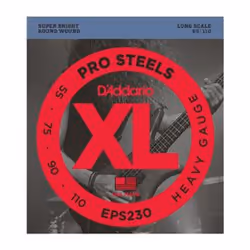 D'Addario EPS230, Guitare, Acier, Basse, 4 pièce(s)
