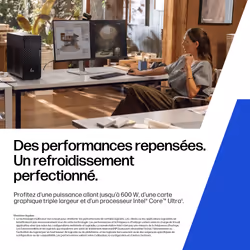 HP Z2 Tower G1i Intel Core Ultra 7 265K 32 Go DDR5-SDRAM 1 To SSD Windows 11 Pro Station de travail AI Workstation, AI PC Noir - Vue supplémentaire 4