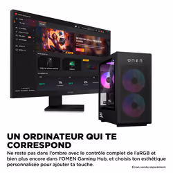 HP OMEN 35L Gaming Desktop GT16-1012nf PC AMD Ryzen™ 9 9900X3D 64 Go DDR5-SDRAM NVIDIA GeForce RTX 5080 Windows 11 Home Tower Noir - Vue supplémentaire 5