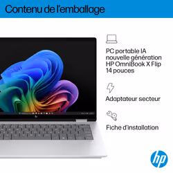 HP OmniBook X Flip 2-in-1 Laptop Next Gen AI 14-fm0009nf Intel Core Ultra 5 226V 14" PC portable Écran tactile 2K 16Go RAM Wi-Fi 6E - Vue supplémentaire 5