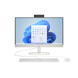HP All-in-One 24-cr0090nf PC AMD Ryzen™ 5 7520U 60,5 cm (23.8") 1920 x 1080 pixels 16 Go LPDDR5-SDRAM 512 Go SSD Windows 11 Home Wi-Fi 6 (802.11ax) Blanc