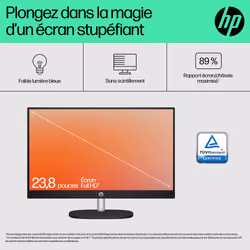 HP All-in-One 24-cr0090nf PC AMD Ryzen™ 5 7520U 60,5 cm (23.8") 1920 x 1080 pixels 16 Go LPDDR5-SDRAM 512 Go SSD Windows 11 Home Wi-Fi 6 (802.11ax) Blanc - Vue supplémentaire 8