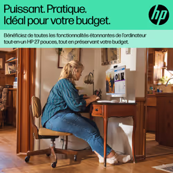 HP All-in-One 27-cr0075nf PC AMD Ryzen™ 5 7520U 68,6 cm (27") 1920 x 1080 pixels 16 Go LPDDR5-SDRAM 512 Go SSD Windows 11 Home Wi-Fi 6 (802.11ax) Blanc - Vue supplémentaire 6