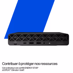HP EliteDesk 8 Mini G1i Desktop AI PC Intel Core Ultra 7 265T 24 Go DDR5-SDRAM Windows 11 Pro Mini PC - Vue supplémentaire 3