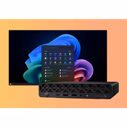 HP EliteDesk 8 Mini G1a Desktop Next Gen AI PC Copilot+ PC 350 24 Go DDR5-SDRAM 512 Go SSD Windows 11 Pro Mini PC - Vue supplémentaire 2