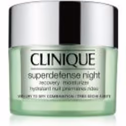 Clinique Superdefense Night Recovery, Femmes, 50 ml, Crème, Peau mixte, Peau sèche, Peau très sèche, Nuit, Hydratant, Brillan ...