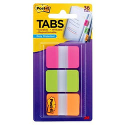 3M 686-PGO intercalaire de classement Onglet avec index vierge Vert, Orange, Rose