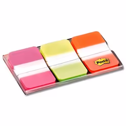 3M 686-PGO intercalaire de classement Onglet avec index vierge Vert, Orange, Rose