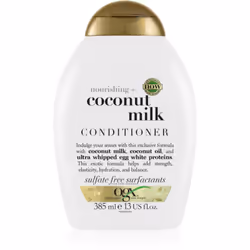 Chouchoutez vos cheveux et vos sens. L’après-shampoing nourrissant OGX Coconut Milk dégage un fantastique parfum exotique, qu ...