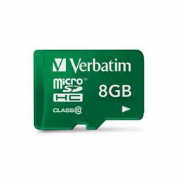 Verbatim 8GB Tablet microSDHC Class 10, 8 Go, MicroSDHC, Classe 10, Vert