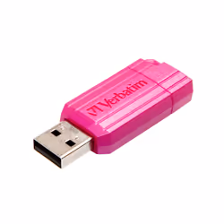 Verbatim Micro-clé USBPinStripe de 32 Go - rose fuchsia