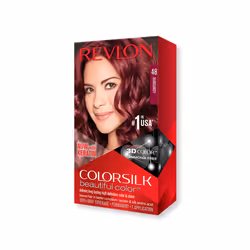 Revlon ColorSilk Beautiful Color 48 Burgundy, Bourgogne, Burgundy, Femmes, Ammoniac, Boîte, 1 pièce(s)