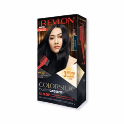 Revlon ColorSilk Buttercream, Noir, Blue Black, Femmes, Tous types de cheveux, Nourrissant, Noix de coco, Beurre de karité