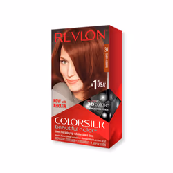Revlon ColorSilk Beautiful Color 31 Dark Auburn, Marron, Dark Auburn, Femmes, Ammoniac, Boîte, 1 pièce(s)