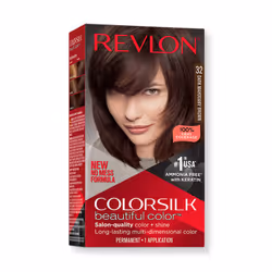 Revlon ColorSilk Beautiful Color, Marron, Dark Mahogany Brown, Ammoniac