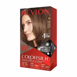 Revlon ColorSilk Beautiful Color, Marron, Medium Ash Brown, Ammoniac