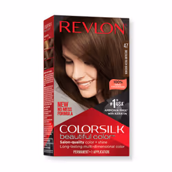 Revlon ColorSilk Beautiful Color, Marron, Medium Rich Brown, Ammoniac