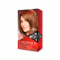 Revlon ColorSilk Beautiful Color 54 Light Golden Brown, Marron, Light Golden Brown, Femmes, Ammoniac, Boîte, 1 pièce(s)