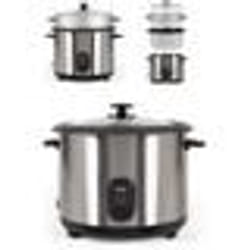 Cuiseur à Riz - INOX - 2.8L - 1000W - Panier vapeur - Arrêt automatique