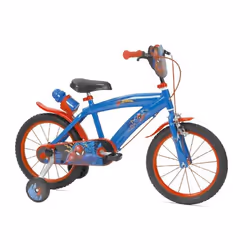 Vélo Enfant 16 - Disney - Spiderman - Freins Rétropédalage - Siège Confortable - Bleu